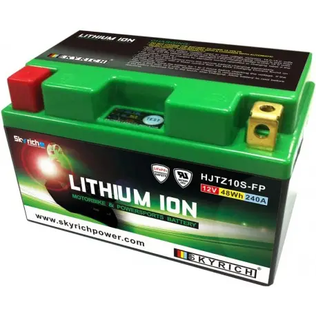 Offre Limitée Batterie moto SKYRICH Lithium-Ion YTZ10S-BS / HJTZ10S-FP