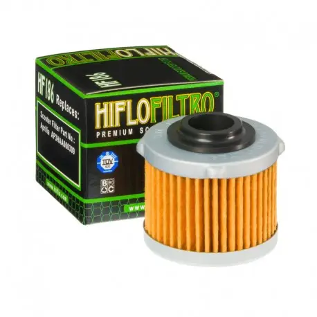 Filtre à huile moto HIFLOFILTRO HF186 Livraison Gratuite