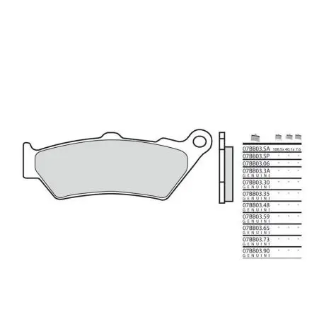 Plaquette de frein Brembo 07BB0359 organique Offre Du Jour