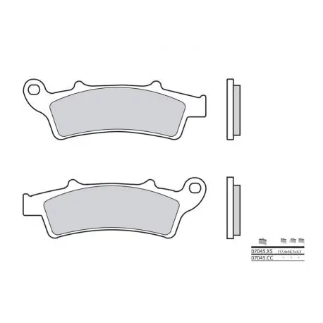Meilleure Vente Plaquettes de frein métal fritté Scooter BREMBO 07045XS