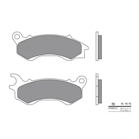 Plaquettes de frein Scooter carbone céramique BREMBO 07090CC Acheter Direct