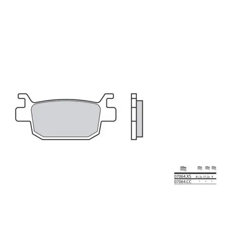 Plaquettes de frein Scooter carbone céramique BREMBO 07064CC Achetez Aujourd’hui