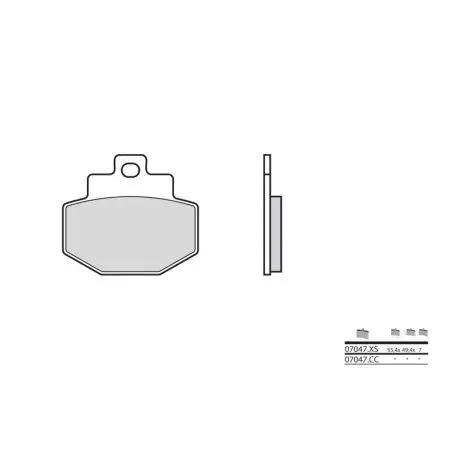 Acheter En Ligne Plaquettes de frein Scooter carbone céramique 07047CC
