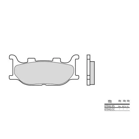 Plaquettes de frein BREMBO 07042CC carbone céramique Retour Gratuit