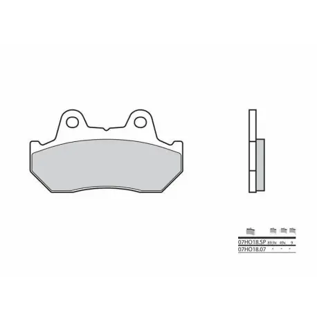 Expédié Aujourd’hui Plaquettes de frein route carbone céramique BREMBO 07HO1807
