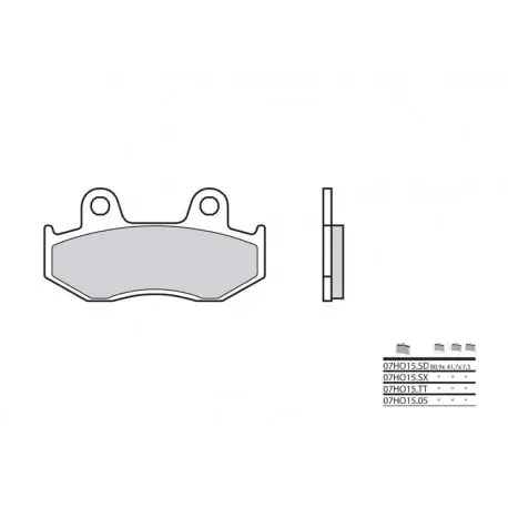 Populaire Plaquettes de frein route carbone céramique BREMBO 07HO1505