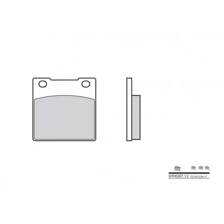 Plaquettes de frein route carbone céramique BREMBO 07HO0712 Acheter En Ligne