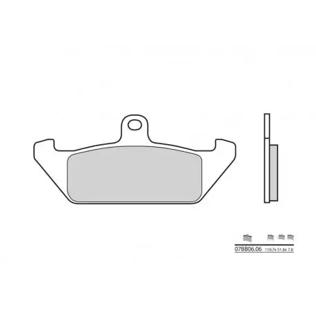 Plaquettes de frein Route carbone céramique BREMBO 07BB0606 Vente Directe