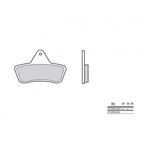 Offre Exclusive Plaquettes de frein Off-Road métal fritté BREMBO 07GR54SD