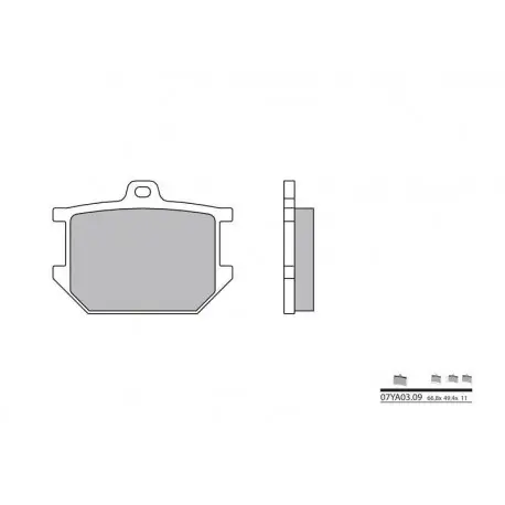 Vente Directe Plaquettes de frein BREMBO route carbone céramique 07YA0309