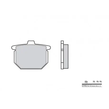 Dernier Modèle Plaquettes de frein route carbone céramique BREMBO 07HO1212