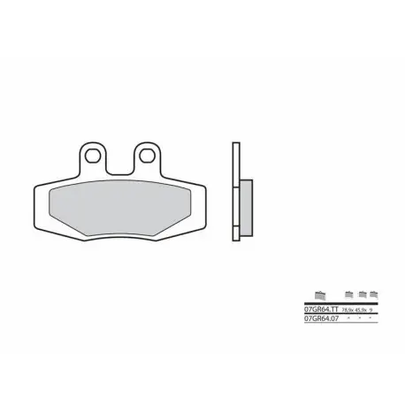 Plaquettes de frein route carbone céramique BREMBO 07GR6407 Prix Cassé