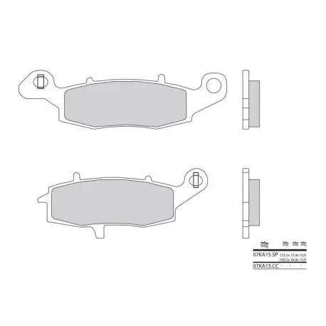 Offre Exclusive Plaquettes de frein route métal fritté BREMBO 07KA15SP