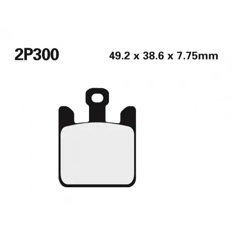 Bon Plan Plaquettes de frein Route /Off-Road métal fritté NISSIN 2P-300ST