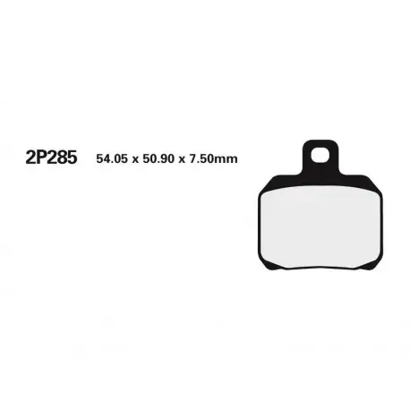 Plaquettes de frein Route /Off-Road métal fritté NISSIN 2P-285ST Commander Maintenant