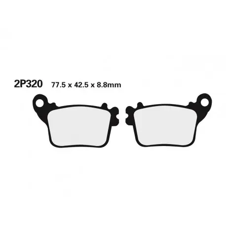 Must-Have Plaquettes de frein route / Off-Road métal fritté NISSIN 2P-320ST