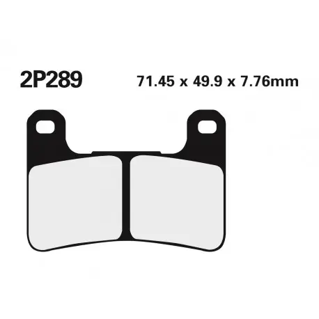 Plaquettes de frein route /Off-Road métal fritté NISSIN 2P-289ST Acheter Direct