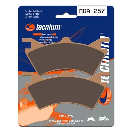 Plaquettes de frein TECNIUM MX / Quad métal fritté MOA257 Meilleur Choix