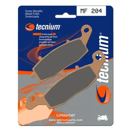 Certifié Plaquettes de frein Performance métal fritté TECNIUM MF204