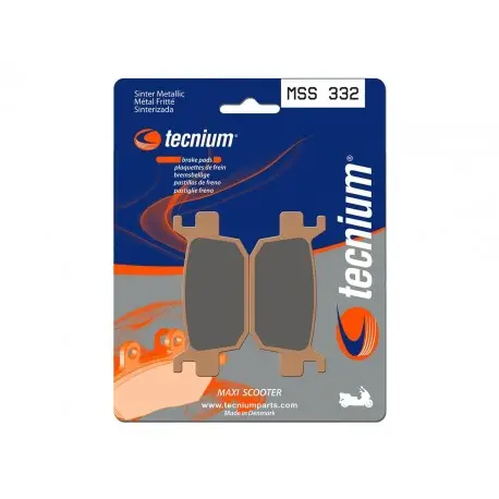 Plaquettes de frein Maxi Scooter métal fritté TECNIUM MSS332 Livraison Express