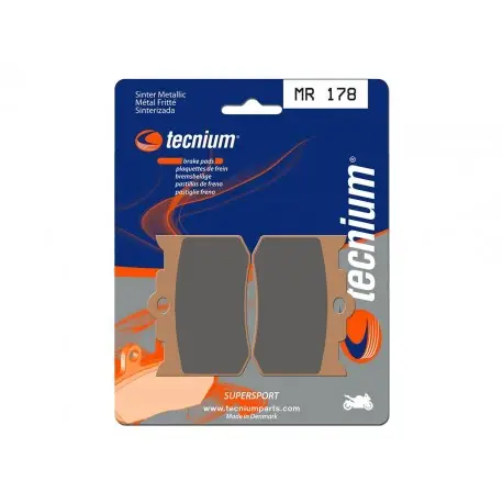 Plaquettes de frein Performance métal fritté TECNIUM MR178 Expédition Rapide