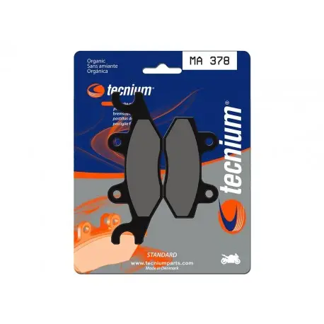 Plaquettes de frein Route organique TECNIUM MA378 Commander Vite
