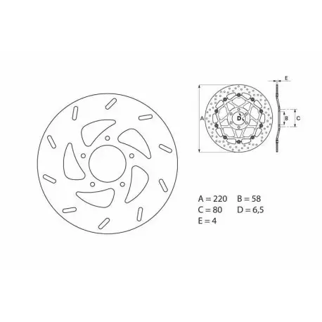 Achetez Aujourd’hui Disque de frein BREMBO Oro rond fixe 68B40730