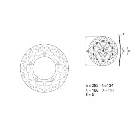 Acheter Direct Disque de frein BREMBO Oro fixe 68B407F8