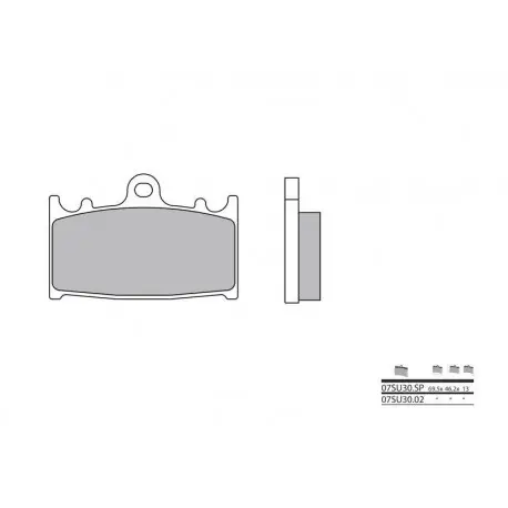 Achetez Aujourd’hui Plaquettes de frein BREMBO route métal fritté – 07SU30SP