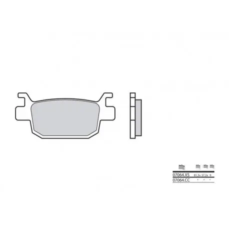 Plaquettes de frein Scooter métal fritté BREMBO 07064XS Expédition Rapide