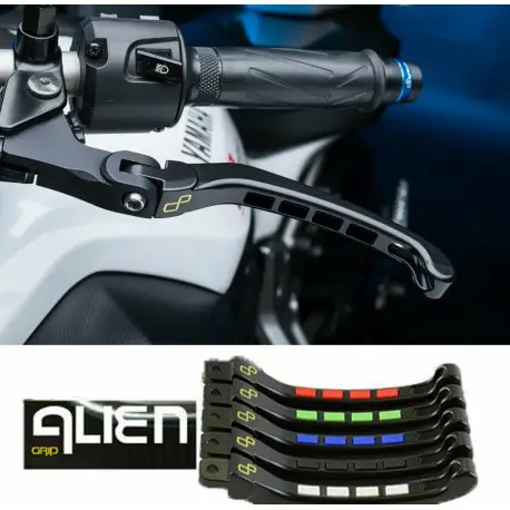 Nouvel Arrivage levier d'embrayage repliable / reglable LIGHTECH ALIEN KAWASAKI ZX6R Z650 Z750 Z900 Z1000 VERSYS