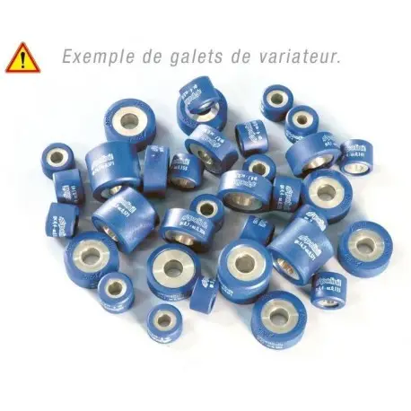 Jeu de galets POLINI 25x19mm 16gr 8 pièces pour scooter Top Vente