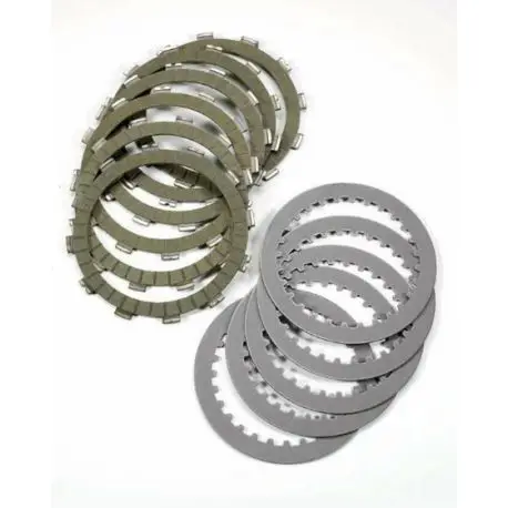 Livraison Express Kit disques garnis + lisses d'embrayage NEWFREN moteur Derbi 50 cc Euro 2& Euro 3