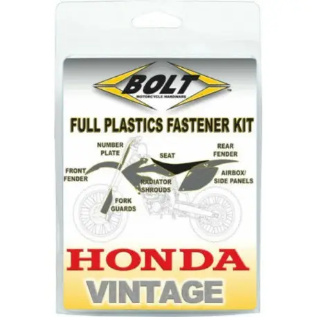 Vente Flash Kit vis complet de plastiques BOLT Honda CR125R CR250R