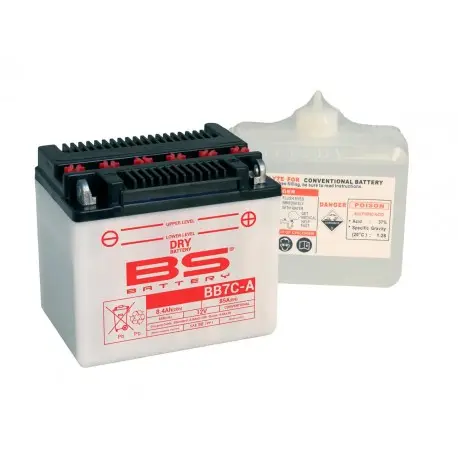 Must-Have Batterie moto BS BATTERY Haute-performance 12 Volts YB7C-A BB7C-A