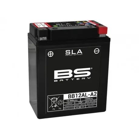 Prix Choc Batterie moto BS BATTERY SLA YB12AL-A2 BB12AL-A2
