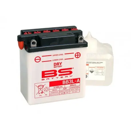 Batterie moto BS BATTERY Haute-performance 12 Volts YB3L-A BB3L-A Must-Have