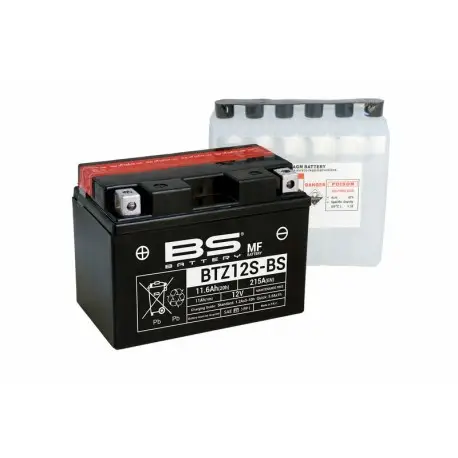 Populaire Batterie moto BS BATTERY Haute-performance 12 Volts Sans entretien YTZ12S-BS BTZ12S