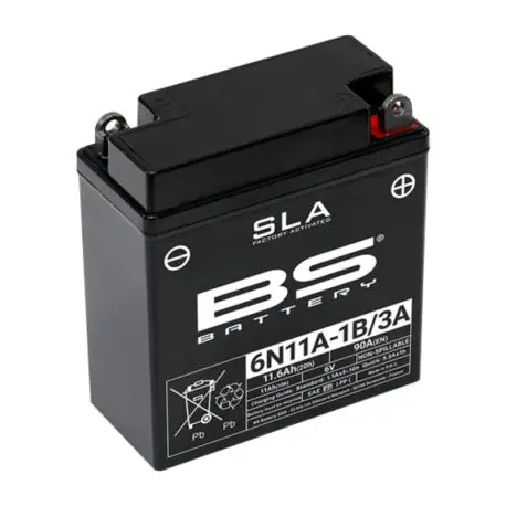 Batterie moto BS BATTERY SLA sans entretien activée usine 6N11A-1B/3A Meilleure Vente