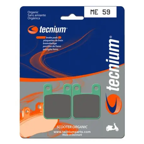 Plaquettes de frein Scooter organique TECNIUM ME59 Expédié Aujourd’hui