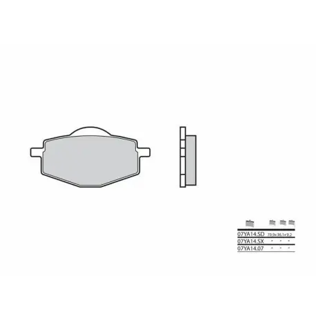 Commander Vite Plaquettes de frein Route carbone céramique BREMBO 07YA1407