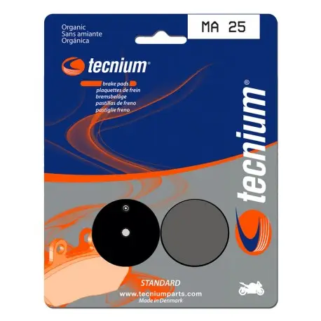 Plaquettes de frein route organique TECNIUM MA25 Réduction
