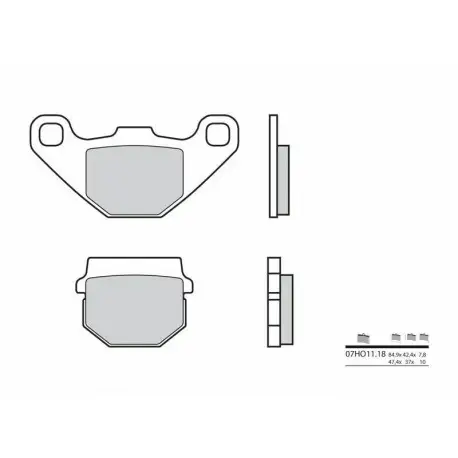 Acheter Direct Plaquettes De Frein moto route carbone céramique Brembo 07HO1118