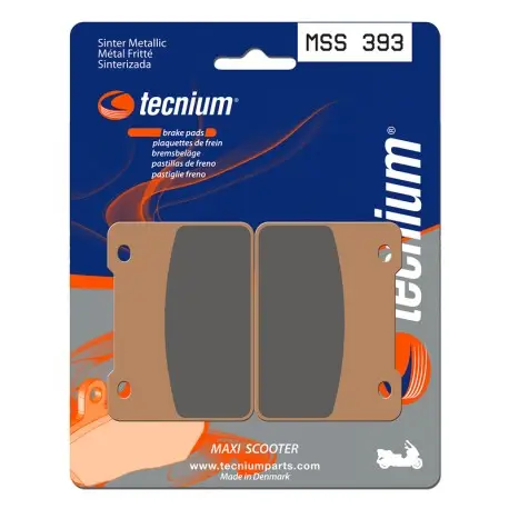 Plaquettes de frein TECNIUM Maxi Scooter métal fritté MSS393 Offre Limitée