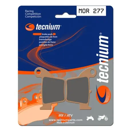 Plaquettes de frein TECNIUM Racing MX / Quad métal fritté MOR277 Affaire À Saisir