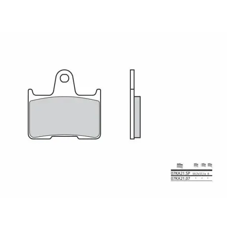 Plaquettes de frein moto route métal fritté BREMBO 07KA21SP Meilleur Choix