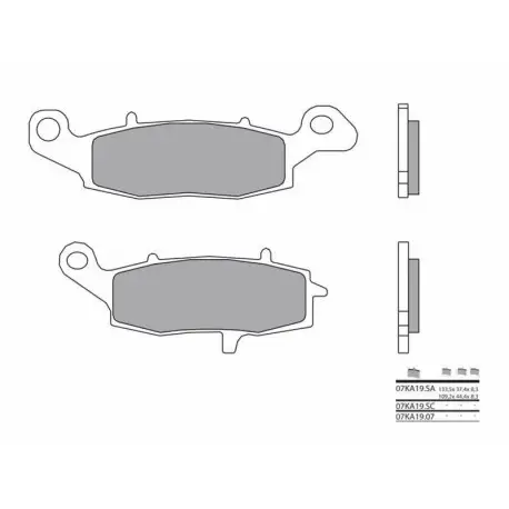 Livraison Express Plaquettes de frein moto route métal fritté BREMBO 07KA19SA