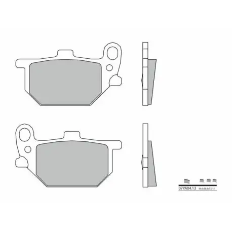 Plaquettes de frein BREMBO route carbone céramique 07YA0413 Haute Qualité