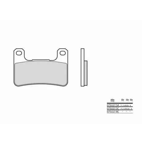 Plaquettes de frein moto route métal fritté BREMBO 07SU27SA Dernier Modèle