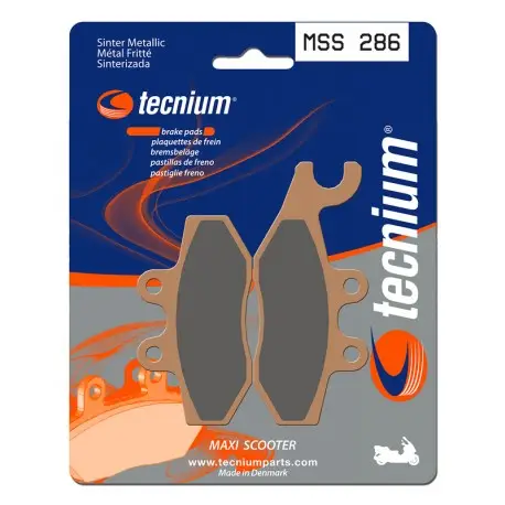 Plaquettes de frein Maxi Scooter métal fritté TECNIUM MSS286 Jusqu’à Épuisement Des Stocks